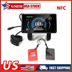E-Bike 4" LCD buntes Display 24V-72V Power Speed Meter Gangsteuerung mit NFC USA - Bild 1 von 11