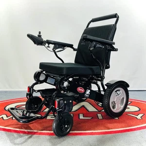 KWK D09D Folding Portable Powerchair Electric Wheelchair w/ Reclining Backrest - Picture 1 of 18