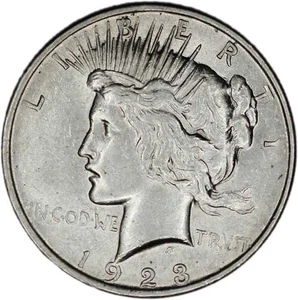 Moneda ESTADOS UNIDOS Dólar de la Paz 1923 XF+ Elección Extremadamente Fina - Imagen 1 de 7