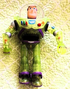 Disney Pixar Buzz Lightyear Talking Action Figure Clear Space Suit - Picture 1 of 2