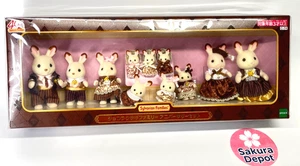 Sylvanian Families Chocolate Rabbit 40th Anniv. set C-74  Calico Critters  EPOCH - Picture 1 of 13