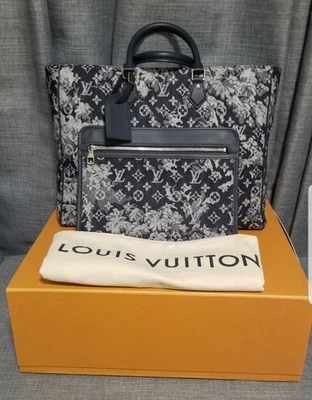 Auténtico bolso de mano Louis Vuitton Tapestry Grand Sac GM azul Foto 1 de 4