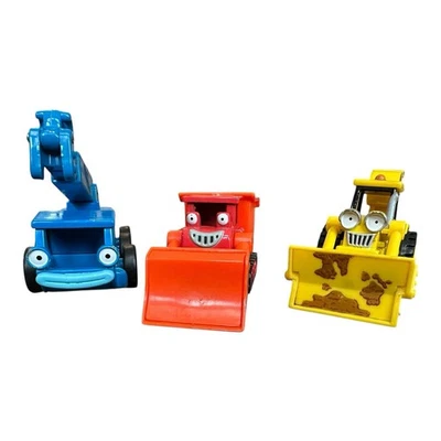 Bob The Builder Diecast LOFTY MUCK SCOOP Vehicle Construction Toys 2004 Lot Of 3 - Image 1 of 4