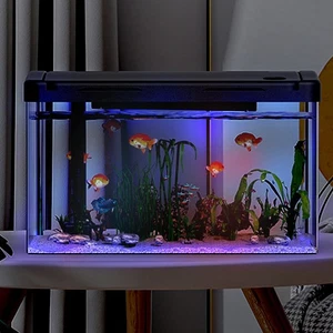 Nano-Aquarium-Komplett-Set mit LED-Beleuchtung, Pumpe & Filter Panoramaaquarium - Bild 1 von 12