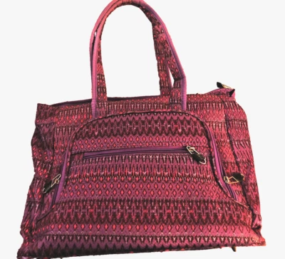 Bolsa tote roxa "It" para transportar laptop e acessórios - Imagem 1 de 4