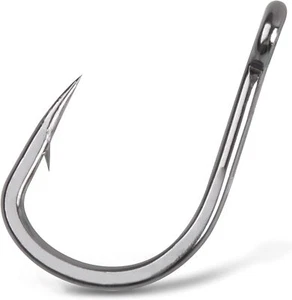 20pcs 10827 Stainless Steel Fishing Hooks Saltwater Live Bait Fish Hook 1/0-12/0 - Picture 1 of 28