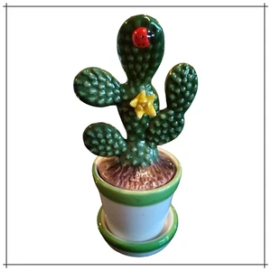 Kaktus Künstliche Keramik Sukkulenten Indoor Marienkäfer Blume - Bild 1 von 2