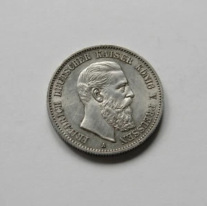 PREUSSEN: 2 Mark 1888 "FRIEDRICH III.", J. 98, prägefrisch/fast stempelglanz - Bild 1 von 2