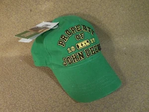 Property of John Deere Tractors Hat Snapback Cap New w Tag - Picture 1 of 2