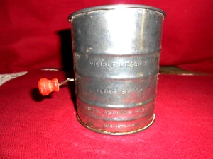 VINT ROTARY FLOUR SIFTER! A+ COND! 3 CUP CAPACITY! USA! BUY IT NOW! - Picture 1 of 6