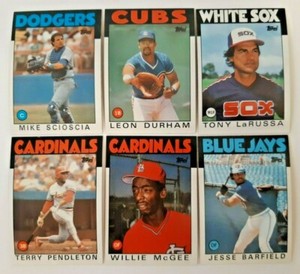 1986 Topps Baseball, #401-600, You Pick, COMPLETE YOUR SET!! 