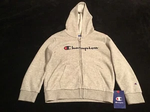 Champion Kids Sweatshirt Full Zip Hoodie Jacket Logo Size 6 - Picture 1 of 4