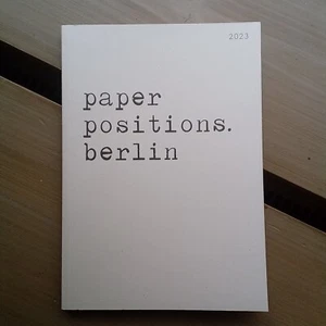 Paper Positions Berlin 2023 Katalog - Bild 1 von 3