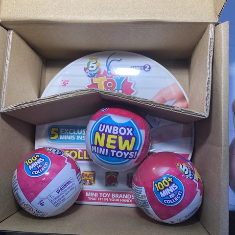 Zuru TOY Mini Brands!  5 Surprise Series 2 Collectors Kit 3 Balls + 1Coll. Case Cover