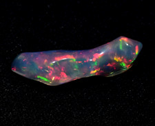 Natural Ethiopian Fire Opal 2.70 Ct Certified Play of Color Loose Rough