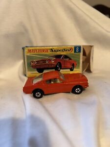 boxed Rare matchbox superfast no 8 Ford Mustang Near Mint