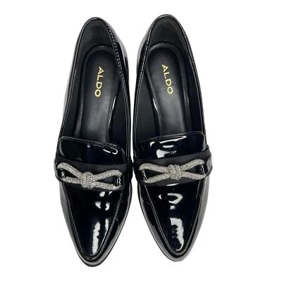 ALDO women’s Encore Patent Leather Block Heel Loafers size 8  - Image 1 of 4