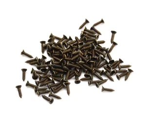 50x BROWN Tiny Screws Countersunk Head DollsHouse Wood Door Craft DIY Materials - Picture 1 of 6