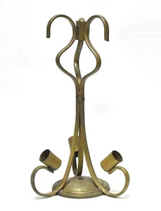 LAMPADARIO TELAIO OTTONE VINTAGE PARTI LUCI ARTE RIUTILIZZO - Foto 1 di 10