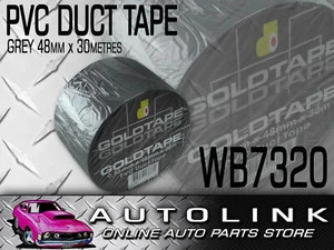 PVC DUCT TAPE 48MM x 30 METRE ROLL GREY WB7320 - Picture 1 of 3