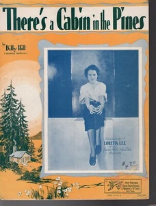 There's A Cabin In The Pines Sheet Music 1933 Loretta Lee - Picture 1 of 2