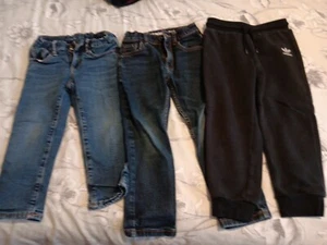 Boys Bundle 2 Jeans 1 Adidas Joggers Age 3-4 - Picture 1 of 8