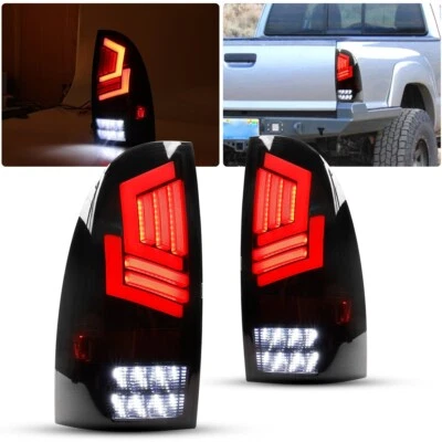 For 2005-2015 Toyota Tacoma LED Tail Lights Brake Rear Lamps Driver+Passenger - Image 1 of 4