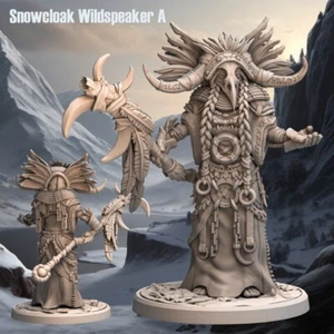 Snowcloak Wildspeaker A - Frost Tribe - D&D oder Wargaming Miniatur 32mm - Bild 1 von 1