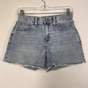 Old Navy Jean Shorts Youth Size 14 High Rise Denim Cut-Off Adjustable Waist - Picture 1 of 8