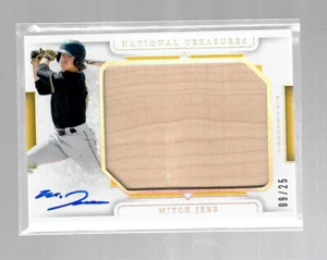 Mitch Jebb 2024 National Treasures Prospect Jumbo Lumber Auto Holo Silver 9/25 - Picture 1 of 1