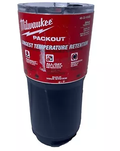Milwaukee Packout Insulated Tumbler 20 oz Black Brand New All Day Cold - Picture 1 of 4