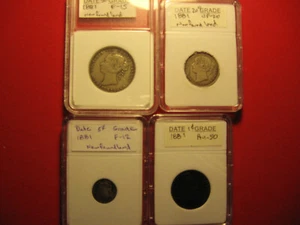 1881 Newfoundland coin set - Picture 1 of 9