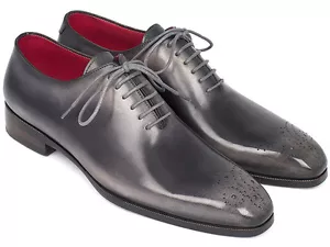 Oxford para hombre Paul Parkman gris y negro de corte entero (ID#KR254GRY) - Imagen 1 de 6