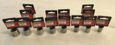 Craftsman 3/8 Drive 6pt Socket Lot - 15pcs - 3/8”-13/16”, NWT - Image 1 of 4