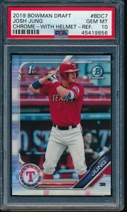 PSA 10 JOSH JUNG 1st 2019 Bowman Chrome Draft REFRACTOR Rookie Card RC GEM MINT - Picture 1 of 1