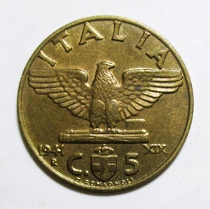 VITTORIO EMANUELE III 5 CENTESIMI 1941 IMPERO SIGILLATA NUMISMATICA ELITE FDC - Picture 1 of 3