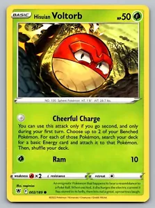 Pokémon TCG Astral Radiance Hisuian Voltorb #2 - Picture 1 of 2
