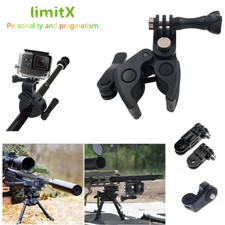 Gun Fishing Rod Bow Archery Rifle Barrel Fixing Clamp Mount for Action Camera