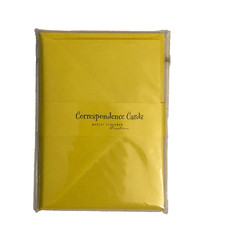 Marcel Schurman Creations, Correspondence Cards & Envelopes, Yellow, 4 X 6"