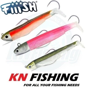 FIIISH BLACK MINNOW 140mm Nº4 Señuelo de Silicona Listo Plus Gancho de Asistencia 60g - Imagen 1 de 19