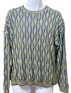 Tundra Sweater Mens XL Biggie Cosby Tony Soprano Grandpacore Preppy Diamond Vtg - Picture 1 of 18