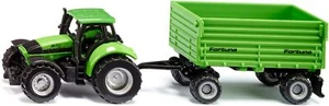 Siku DEUTZ-FAHR with Fortuna 4-Wheel-Trailer,Contemporary Manufacture - Picture 1 of 1