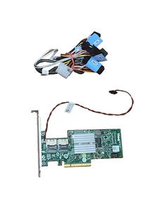 Dell Perc H200 047MCV 6Gb/s PCI-E SAS SATA RAID Controller + Dell 0X394K Kabel - Bild 1 von 5