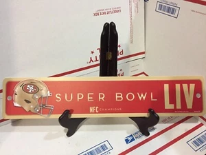 2020 Wincraft NFL SUPER BOWL LIV SAN FRANCISCO 49ERS NFC Champions Plastic SIGN  - Picture 1 of 7