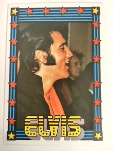 1978 Monty Gum Elvis Presley tarjeta coleccionable camisa roja vista lateral risa - Imagen 1 de 6