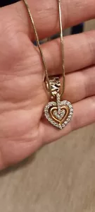 crystal swarovski heart necklace - Picture 1 of 8