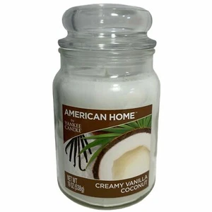 1 American Home By Yankee Candle 19 Oz Creamy Vanilla Coconut Glass Jar Candle - Picture 1 of 6