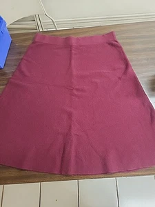 Damengröße LARGE LIZ CLAIBORN Rock weinrot A-Linien-Stil Business oder formell - Bild 1 von 12
