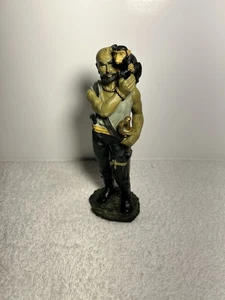 Vintage Nautical Resin Pirate With Monkey On Shoulder Statue / Figurine - Picture 1 of 16