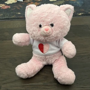 Hallmark Love My Whole Heart Kitty rosa Herz T-Shirt weich 8" sitzend - Bild 1 von 4